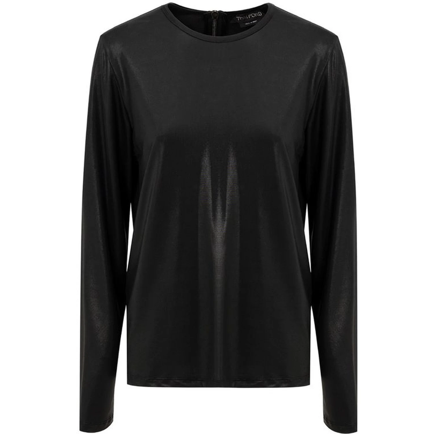 Black Viscose Long Sleeve