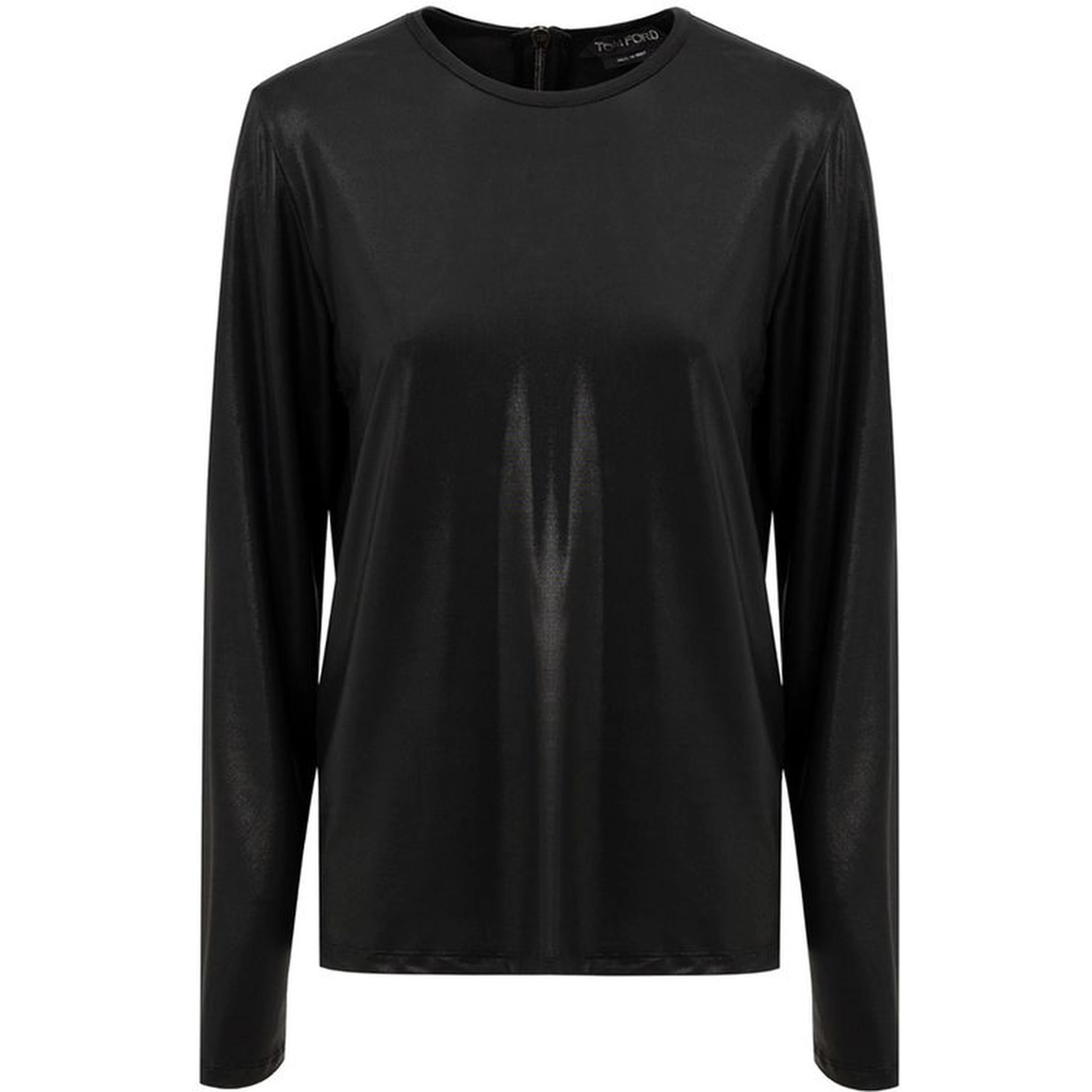 Black Viscose Long Sleeve