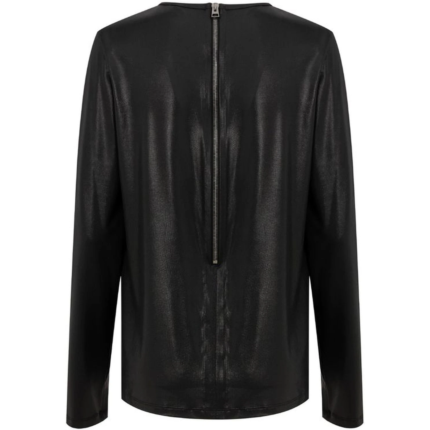 Black Viscose Long Sleeve