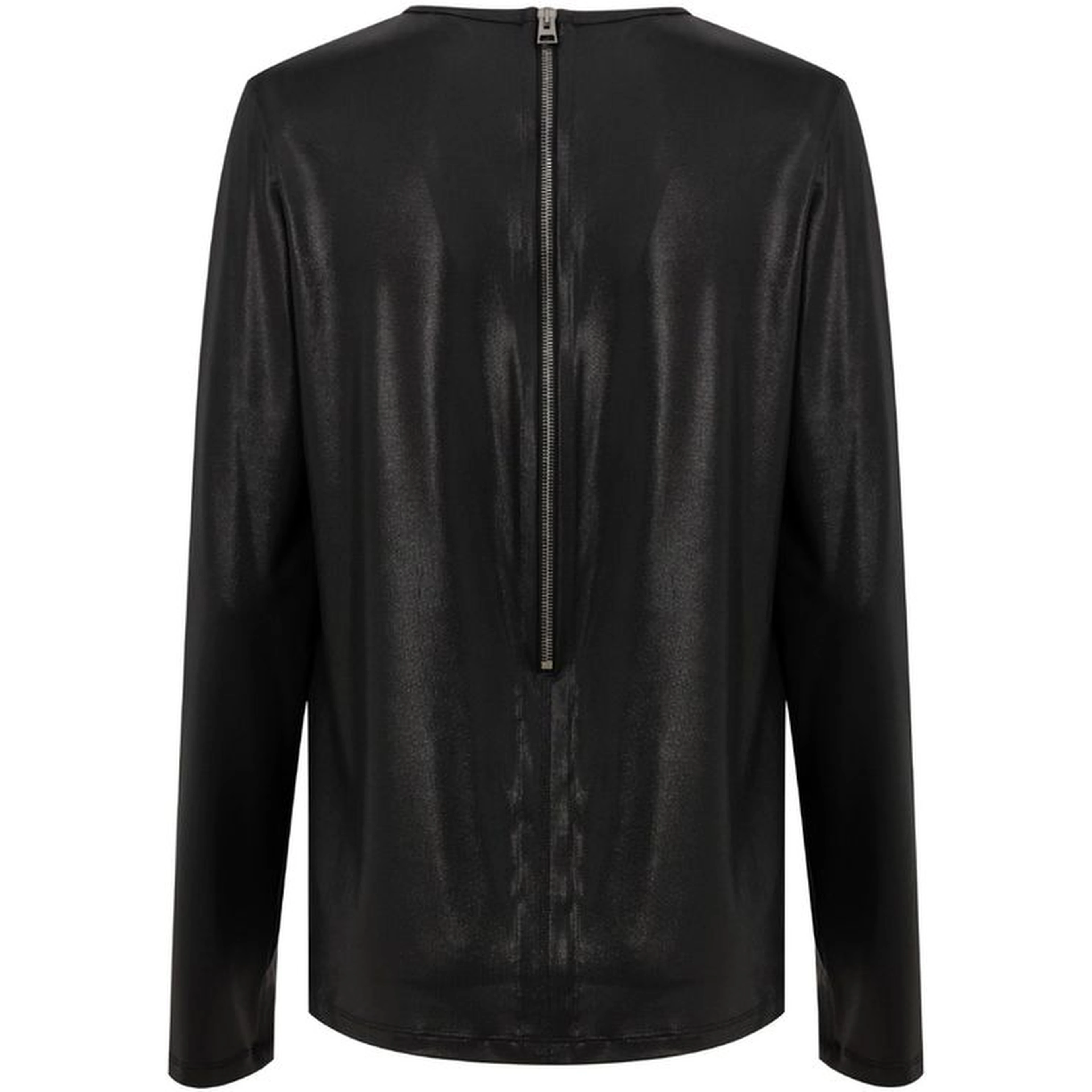 Black Viscose Long Sleeve