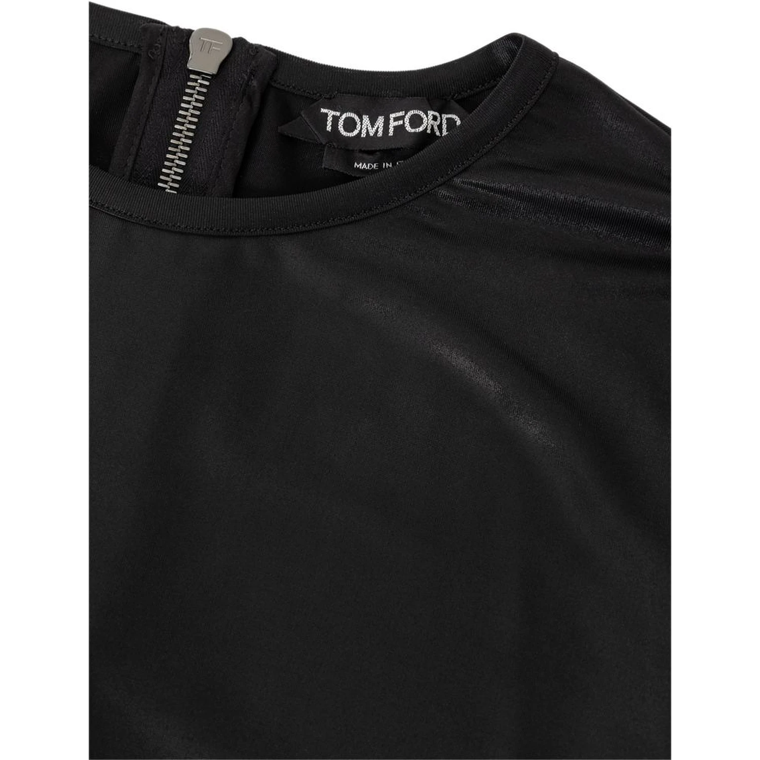 Black Viscose Long Sleeve