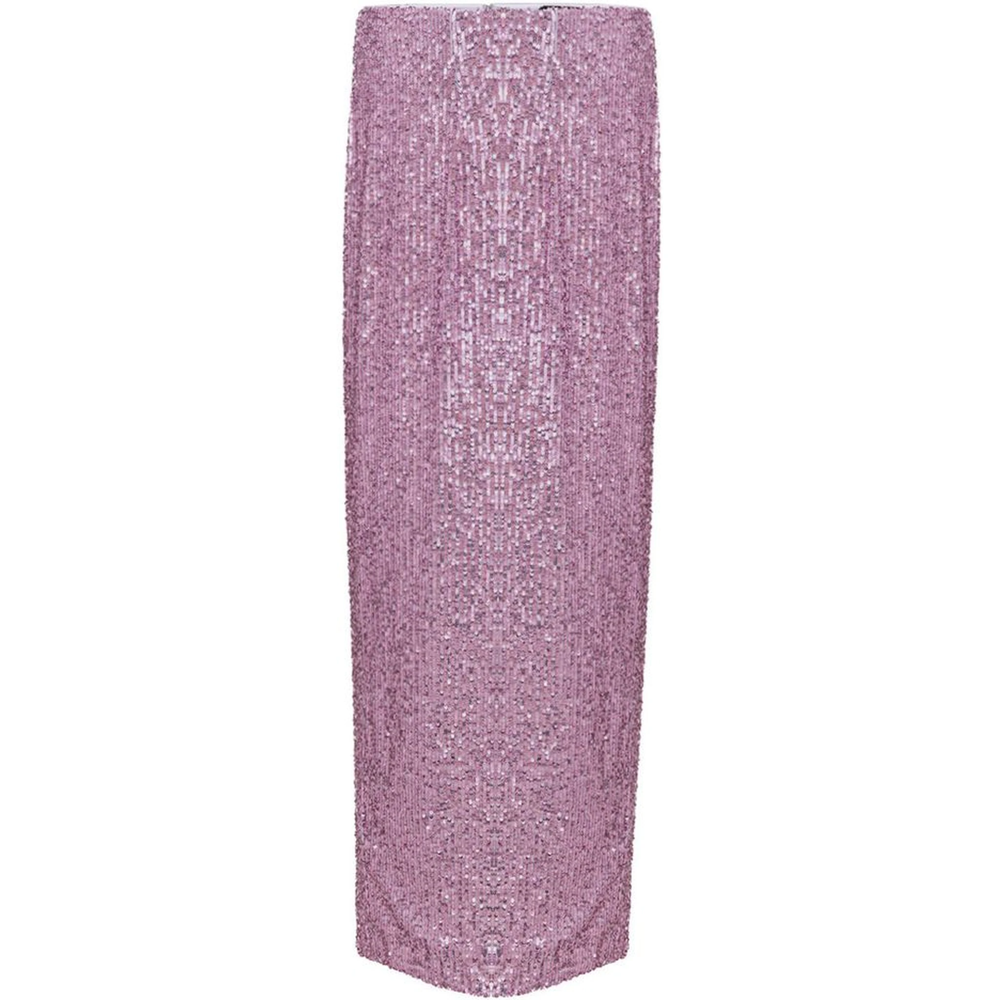 Pink Polyester Long Skirt
