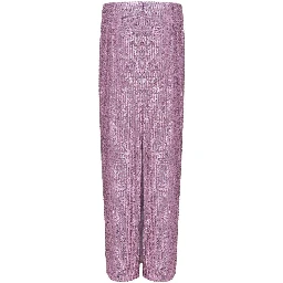 Pink Polyester Long Skirt