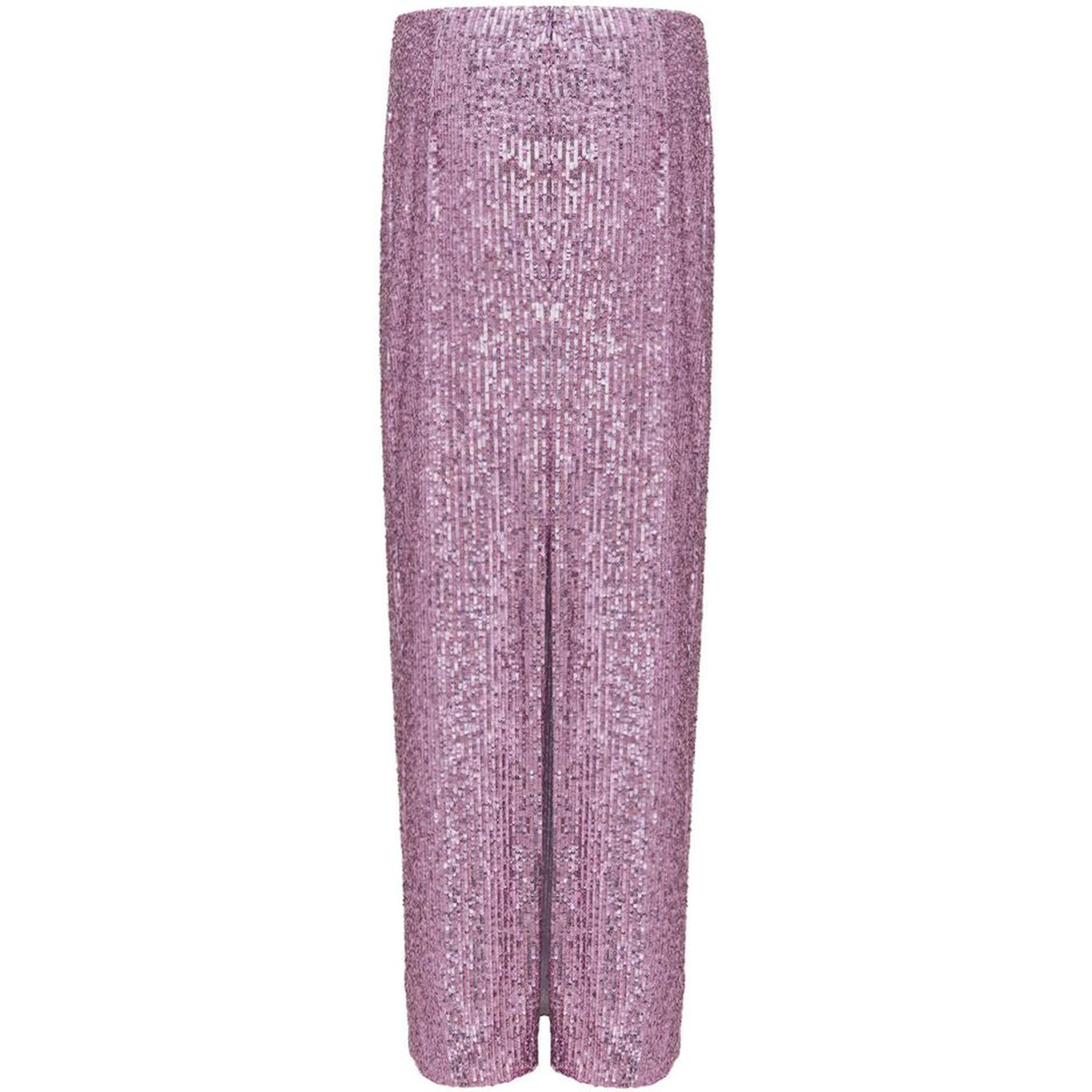 Pink Polyester Long Skirt