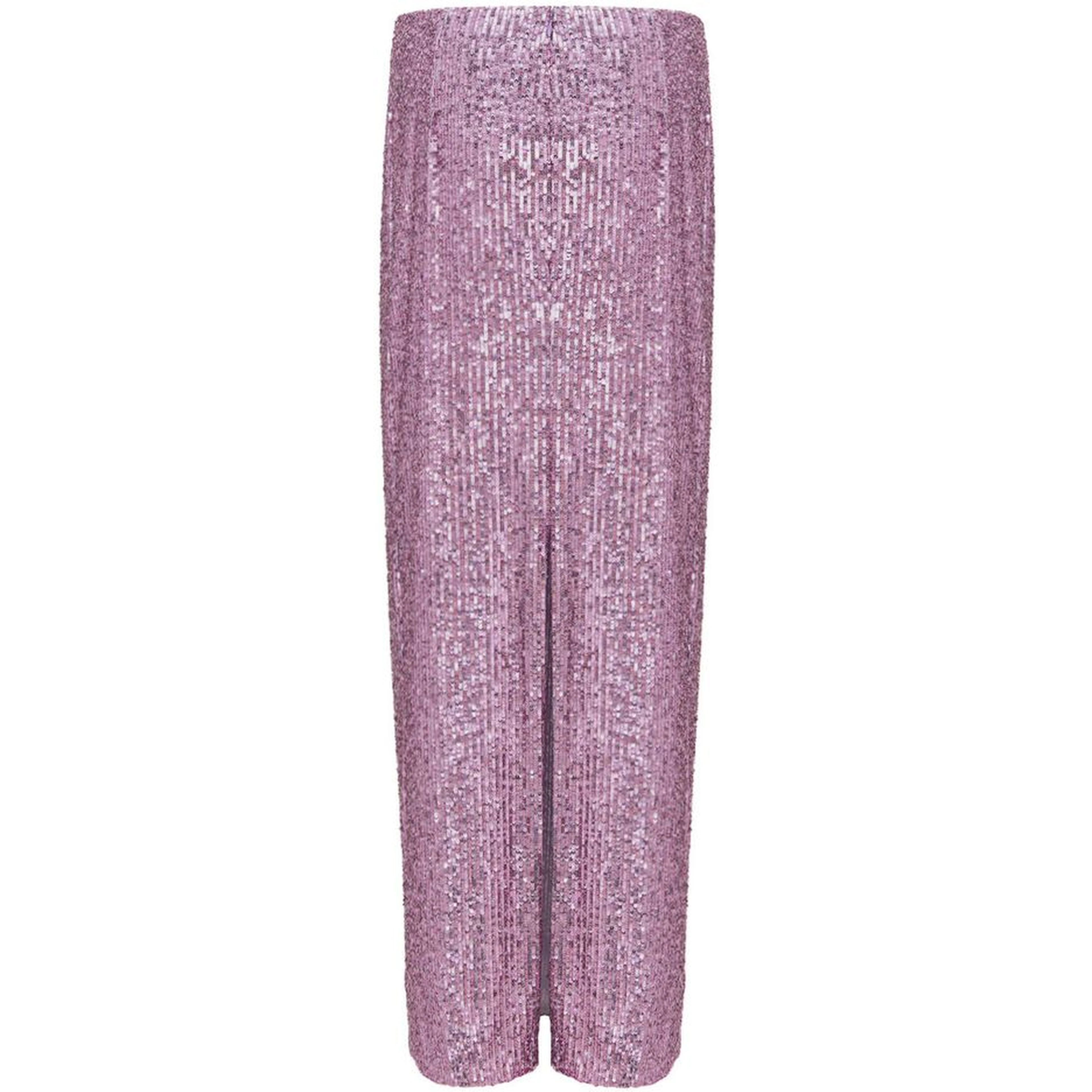 Pink Polyester Long Skirt
