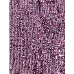 Pink Polyester Long Skirt