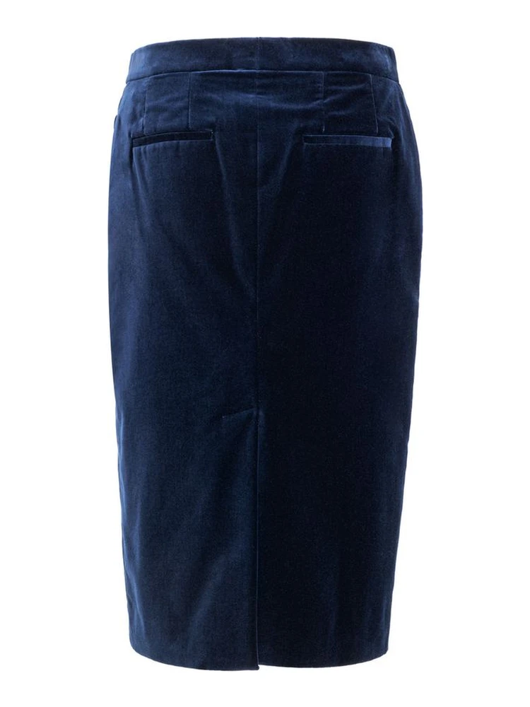 Blue Cotton Midi Skirt alternative