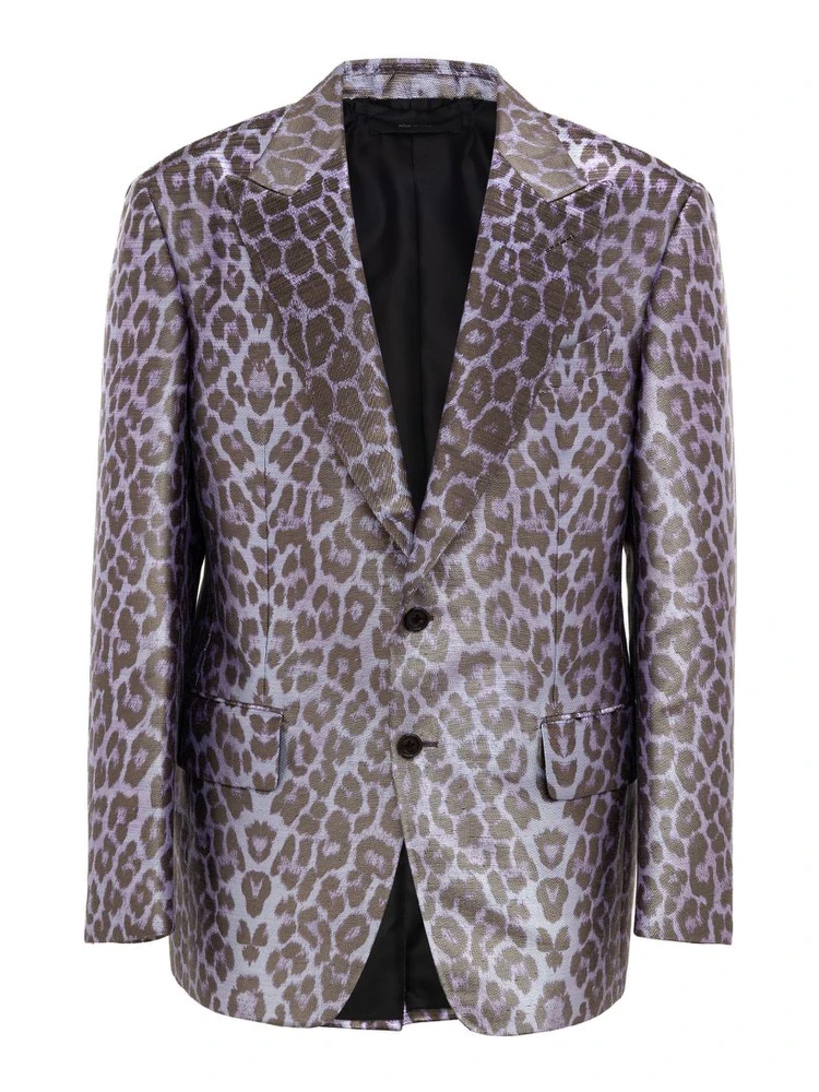 Purple Viscose Blazer