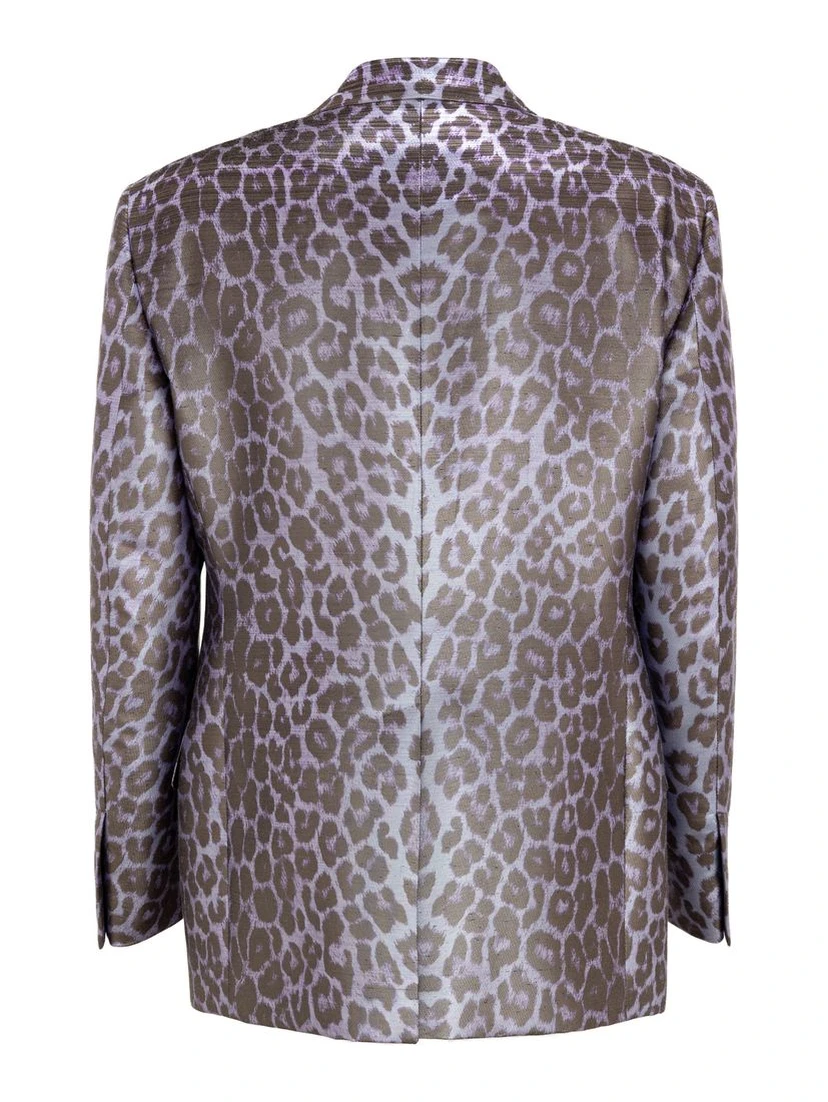 Purple Viscose Blazer