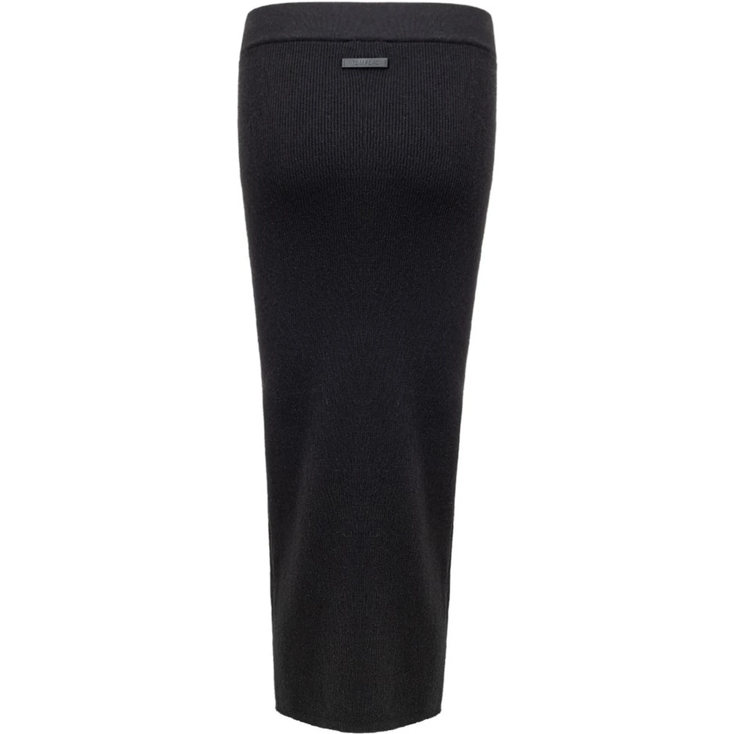 Black Cashmere Midi Skirt