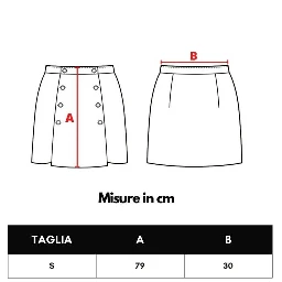 Black Cashmere Midi Skirt