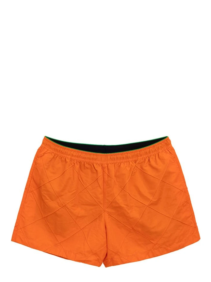 Orange Polyamide Swim Short