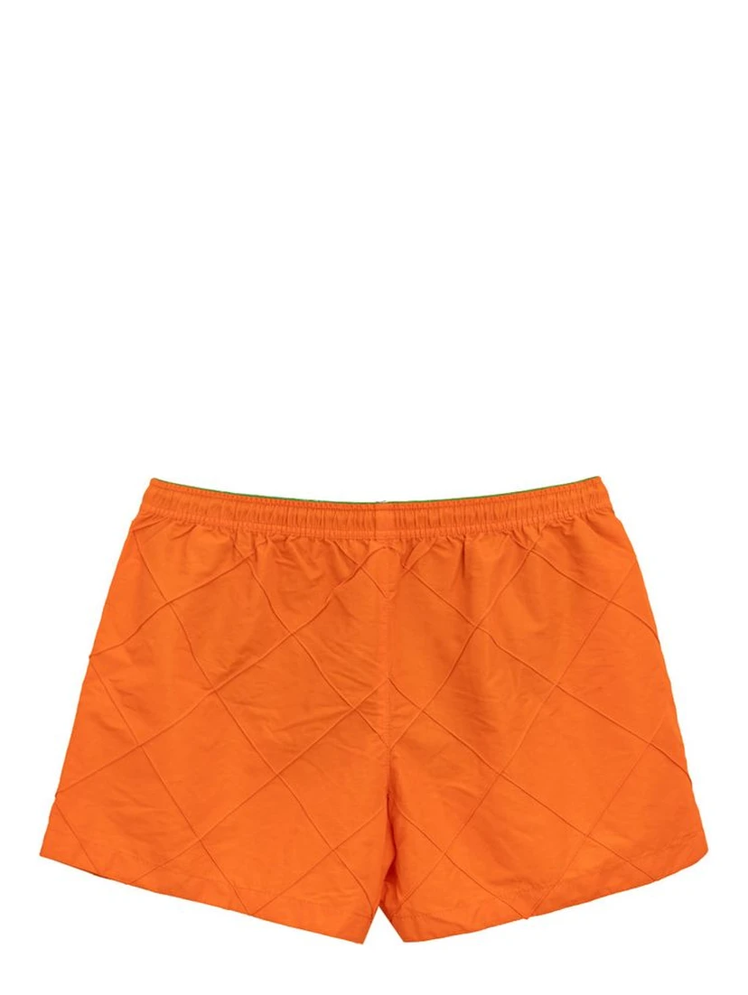 Orange Polyamide Swim Short