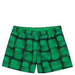 Green Polyamide Swim Shorts