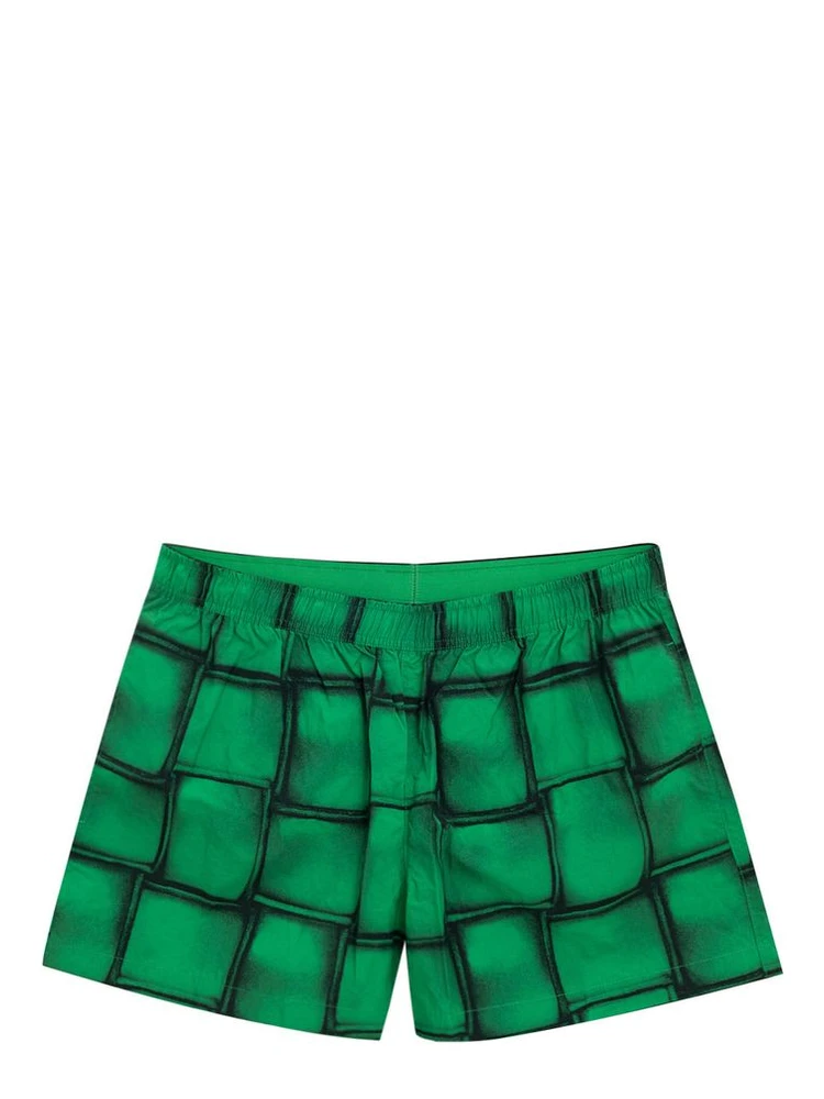 Green Polyamide Swim Shorts
