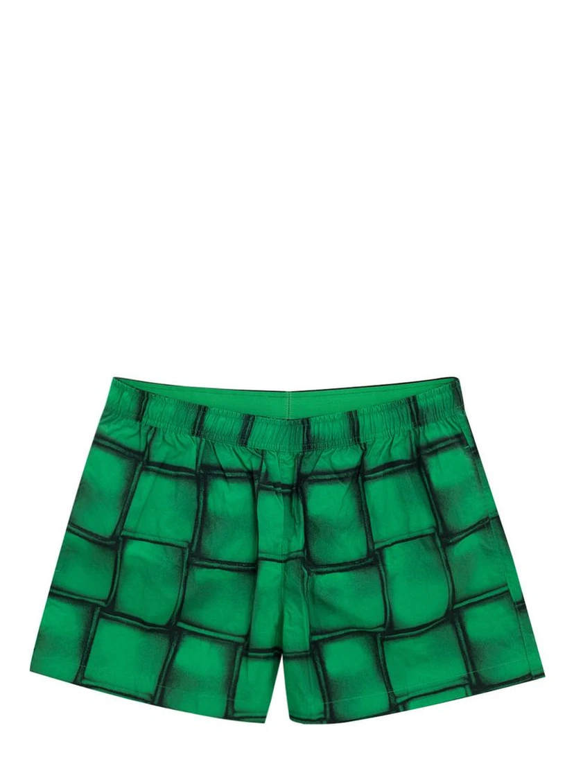 Green Polyamide Swim Shorts