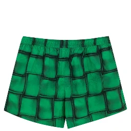 Green Polyamide Swim Shorts