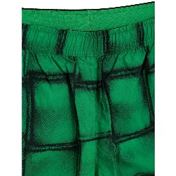 Green Polyamide Swim Shorts