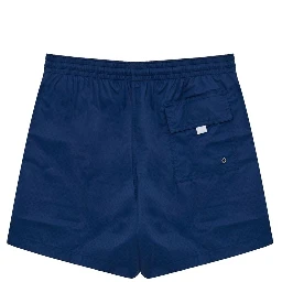 Blue Polyester Swim Shorts