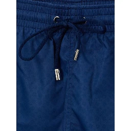 Blue Polyester Swim Shorts