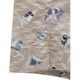 Beige Polyester Swim Shorts