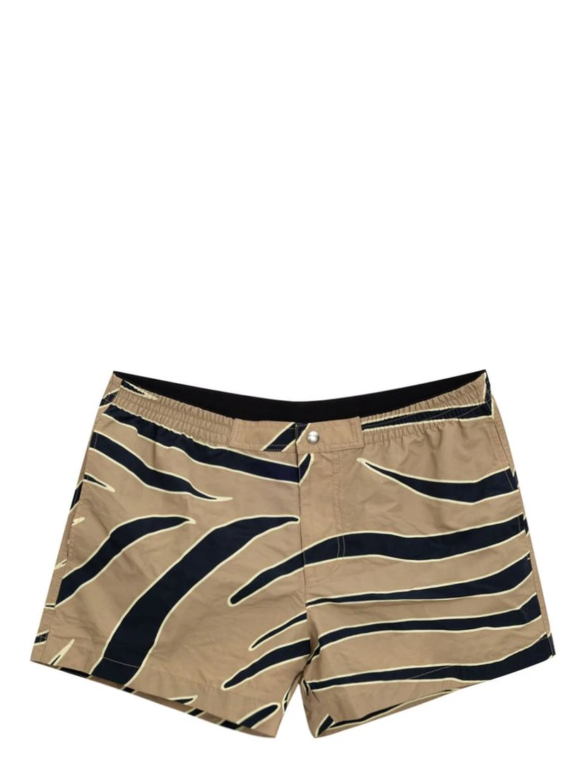 Beige Polyamide Swim Shorts
