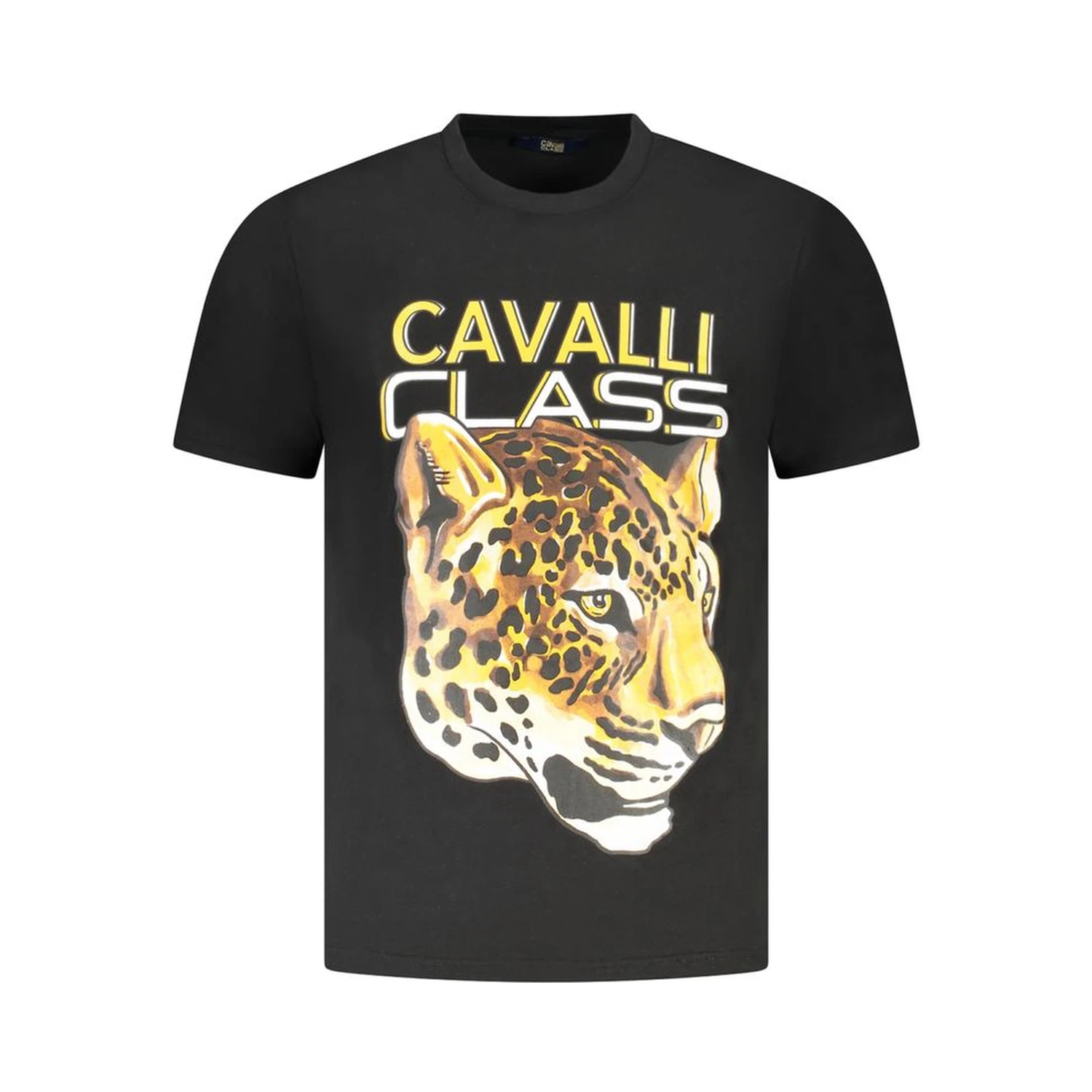 Black Cotton Men T-Shirt