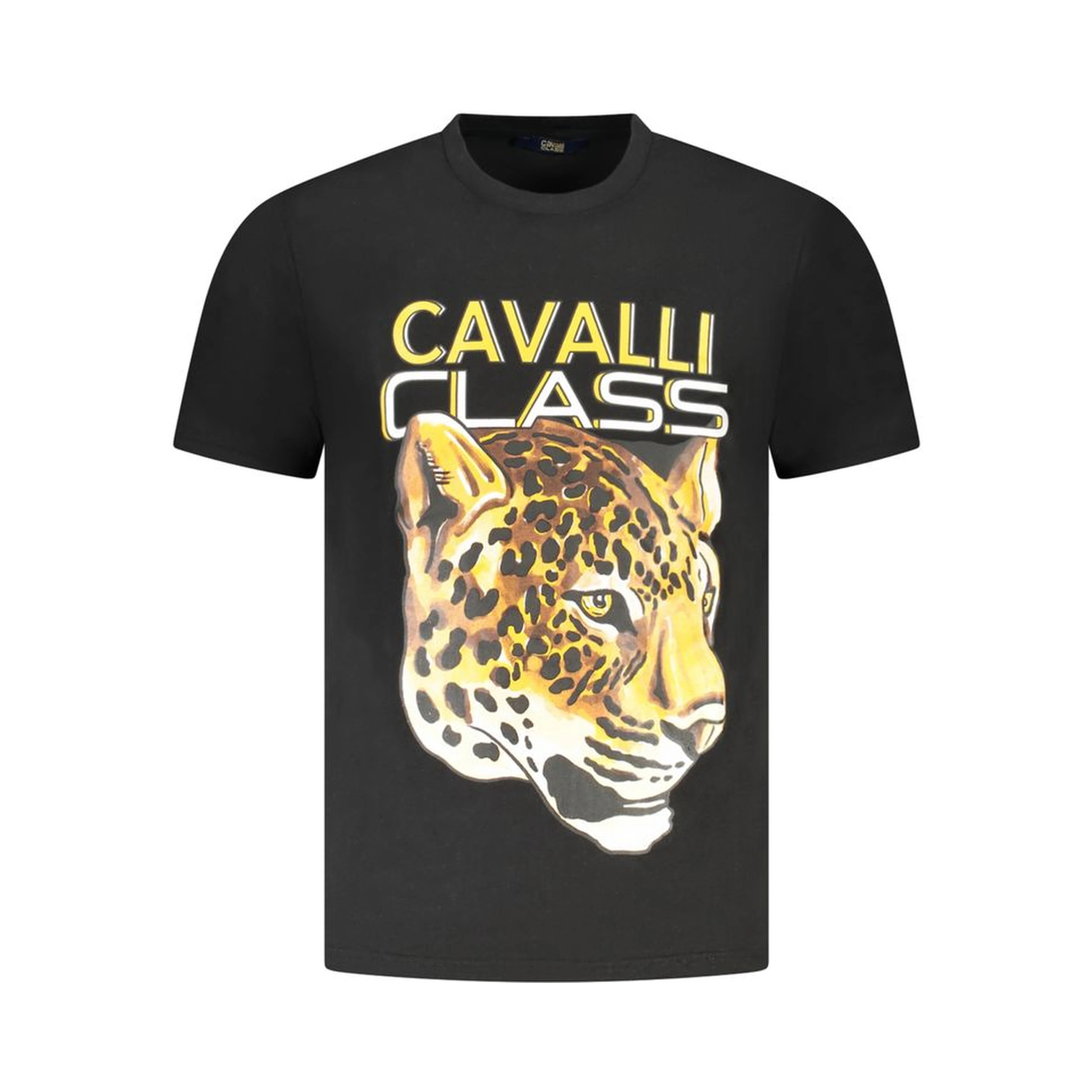 Black Cotton Men T-Shirt