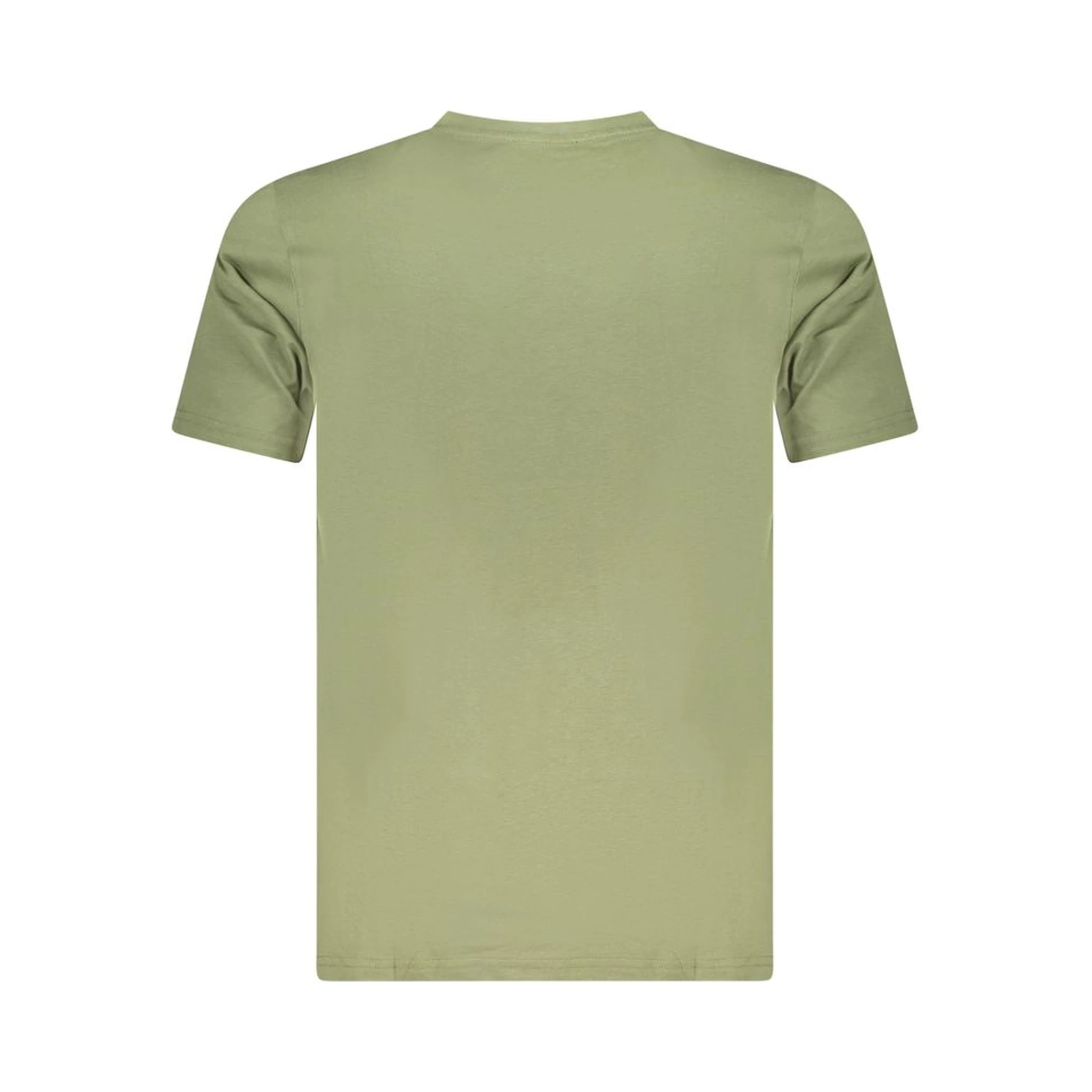 Green Cotton Men T-Shirt