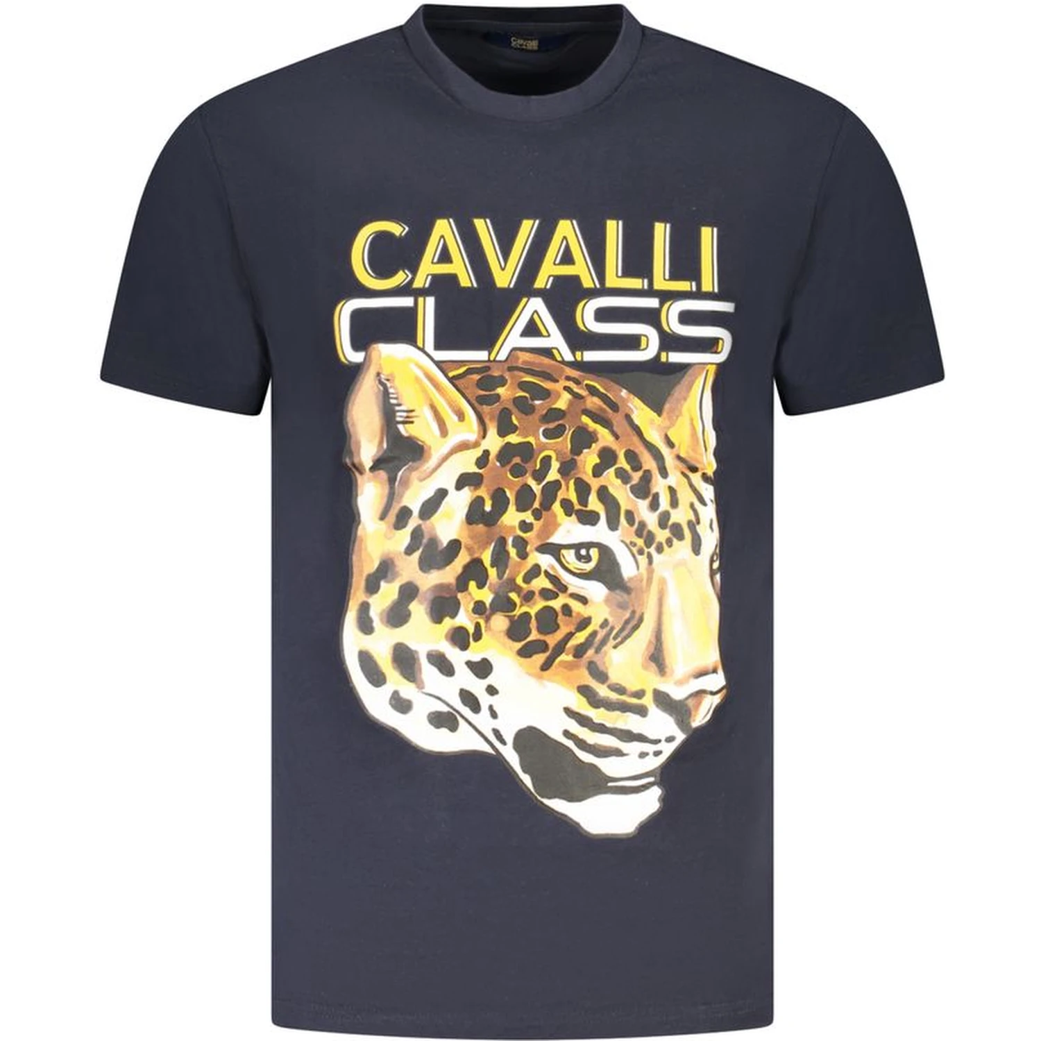 Blue Cotton Men T-Shirt