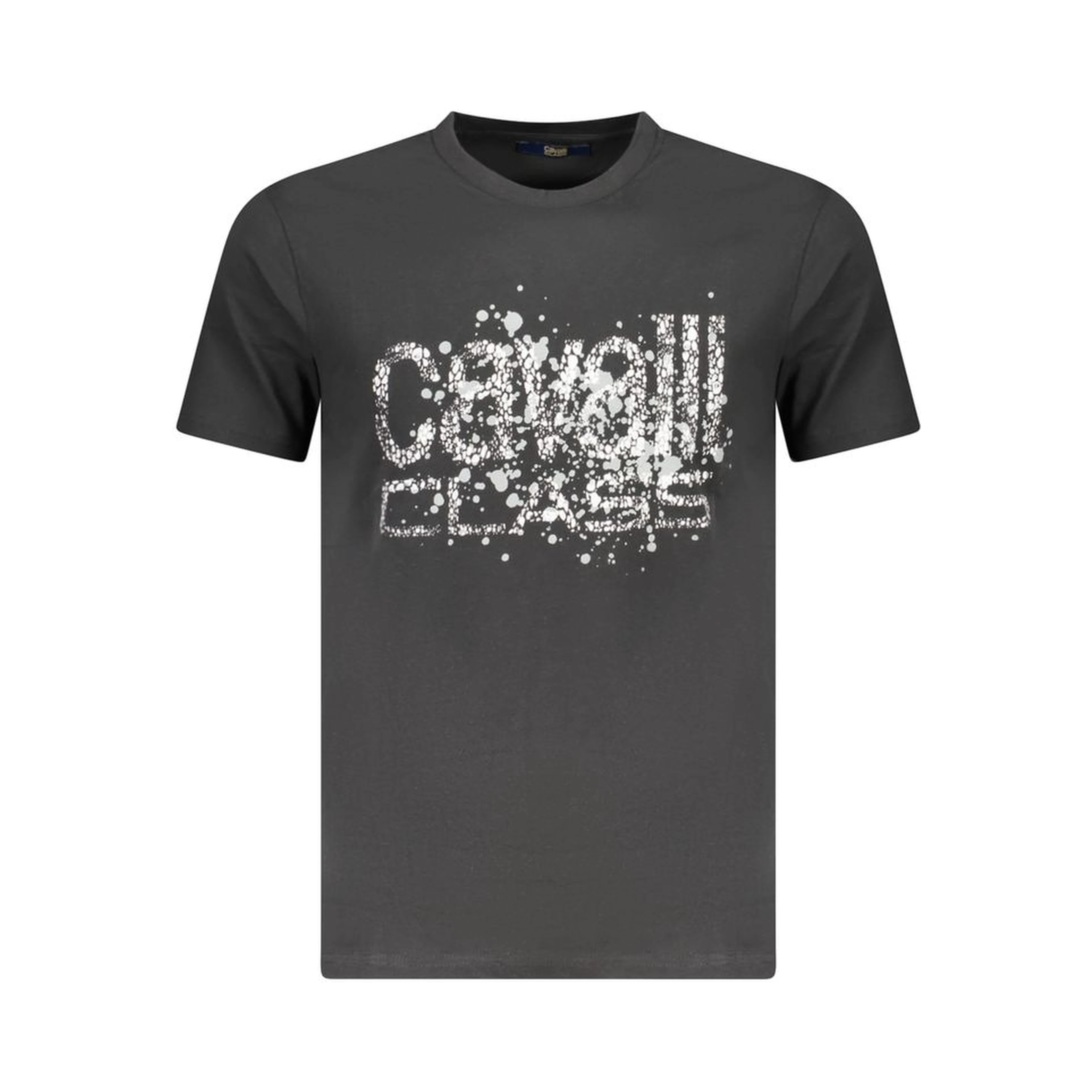 Black Cotton Men T-Shirt