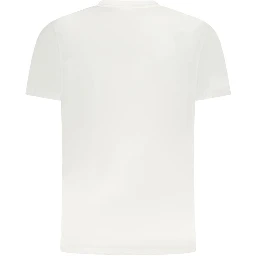 White Cotton Men T-Shirt