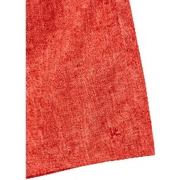 Red Polyester Swim Shorts