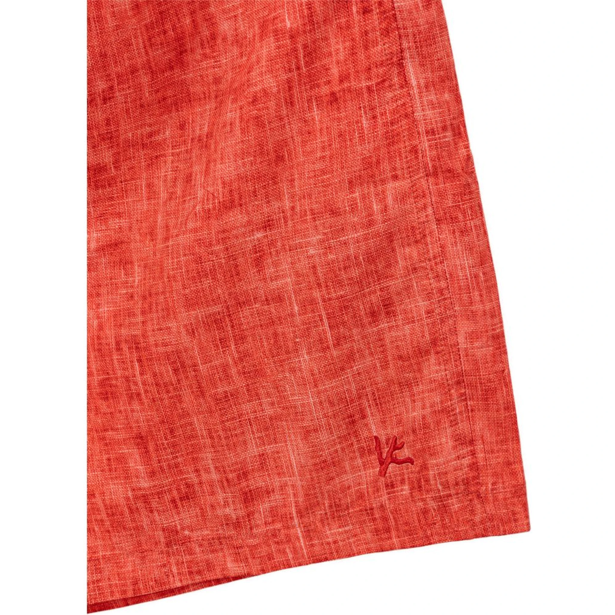 Red Polyester Swim Shorts