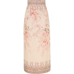 Illuminate Pencil Midi Skirt In Neutral