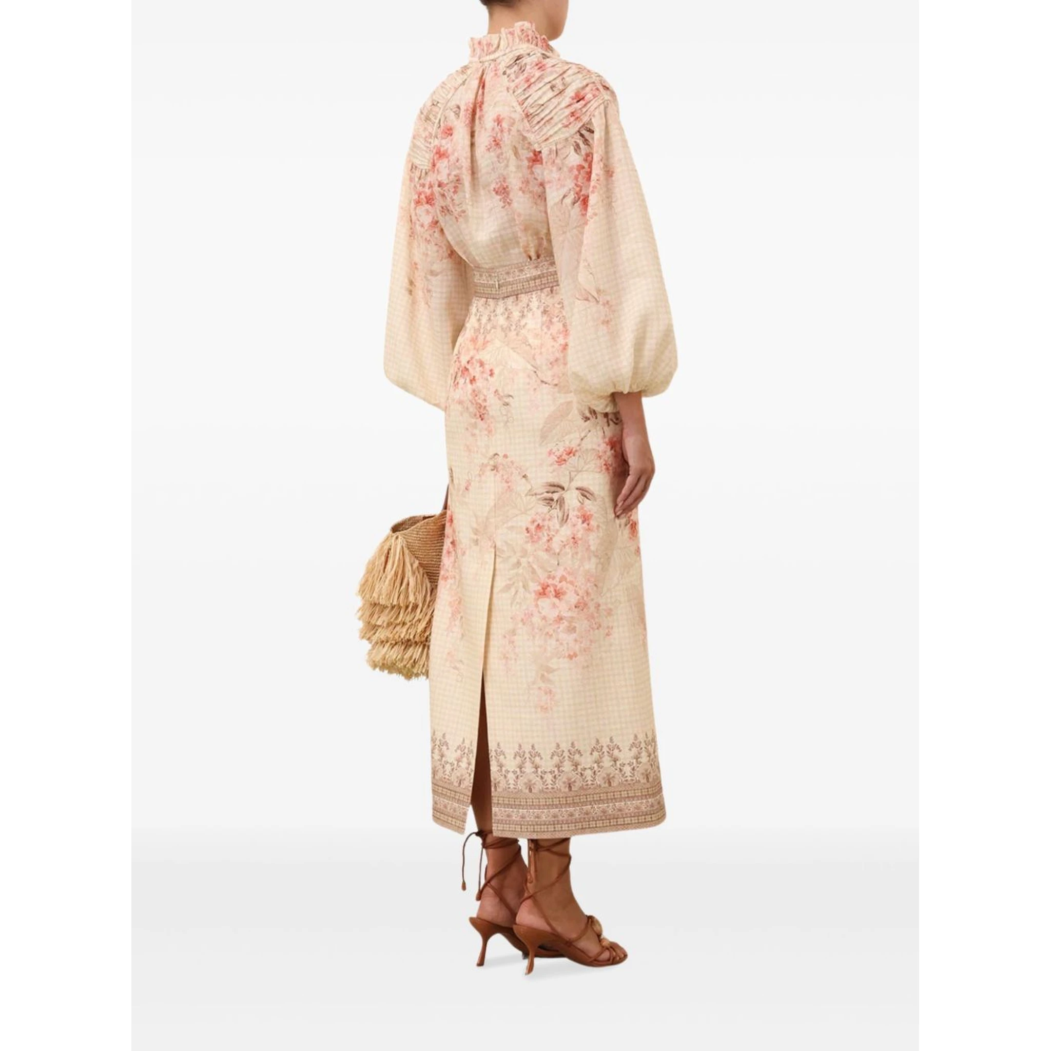 Illuminate Pencil Midi Skirt In Neutral