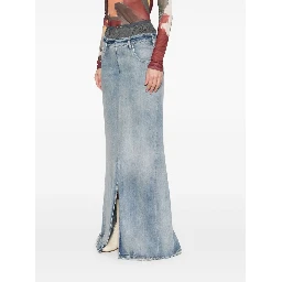 denim maxi skirt