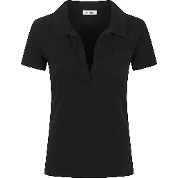 patch-pocket polo-collar t-shirt