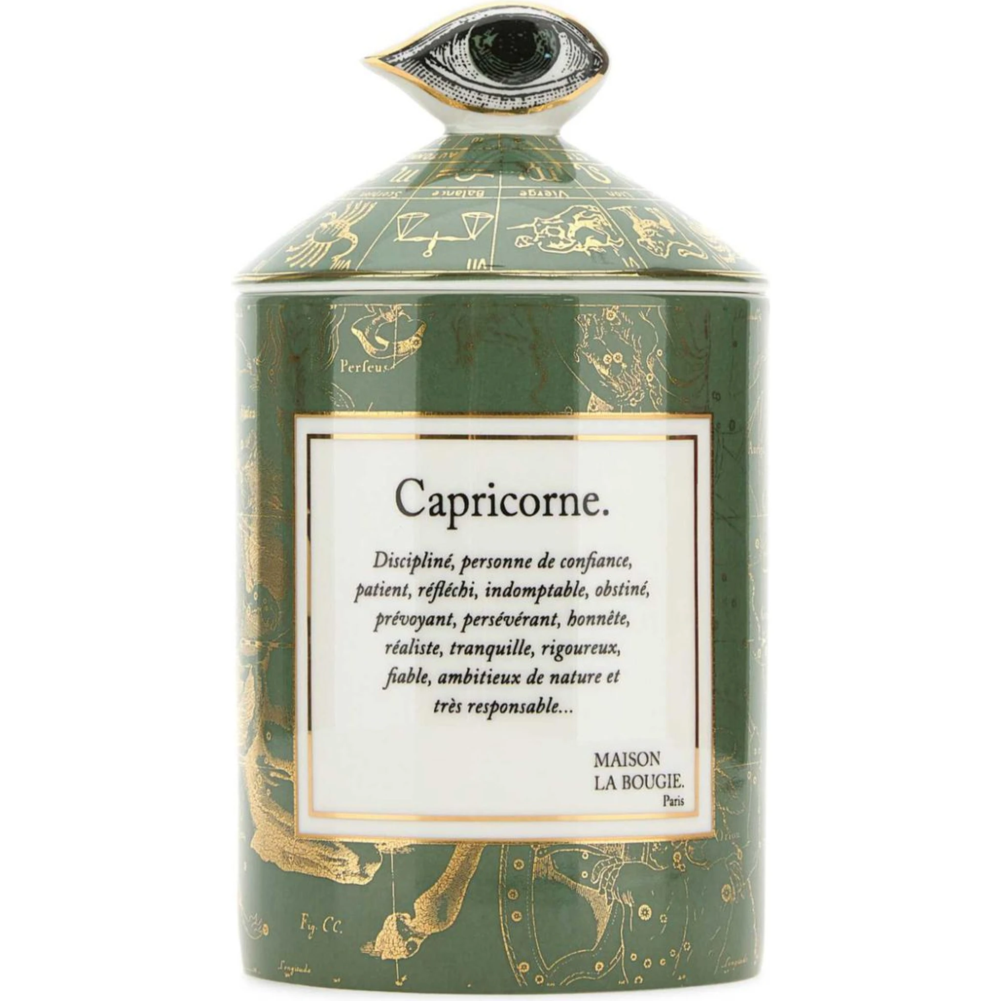 350gr Capricorn Zodiac Scented Candle In Green