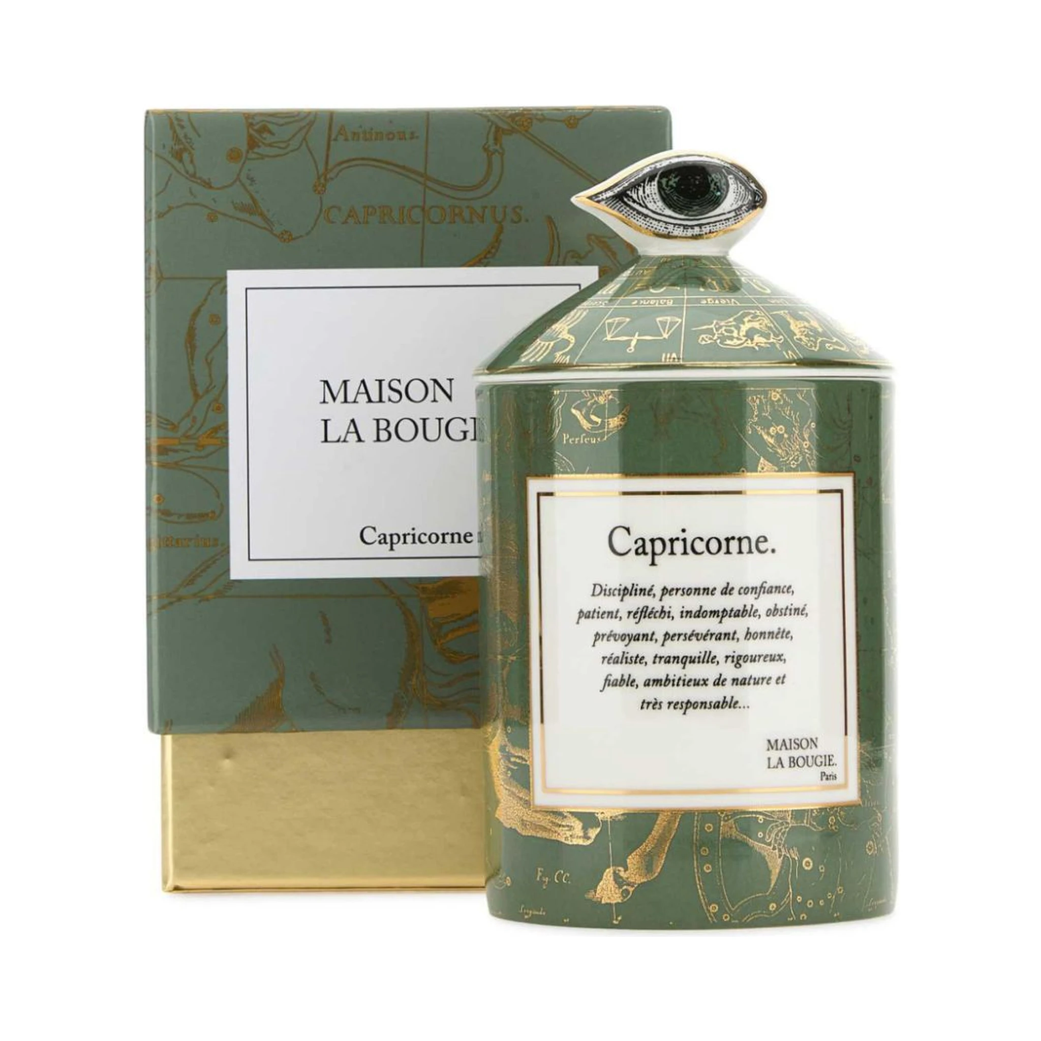350gr Capricorn Zodiac Scented Candle In Green