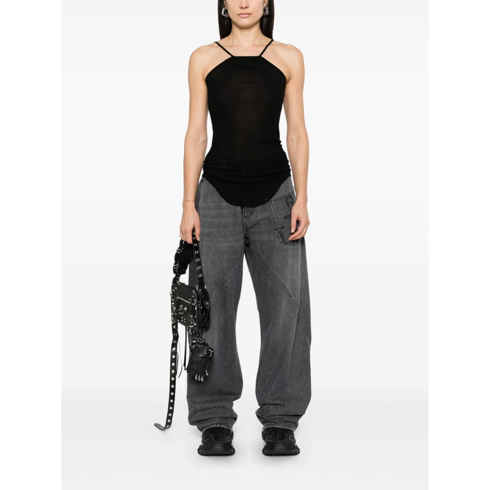 Women Skorpio Silk Top In Black