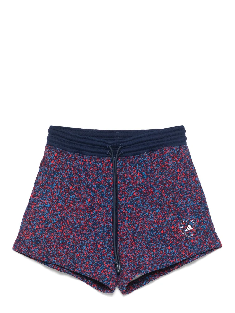 printed terry shorts