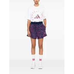 printed terry shorts