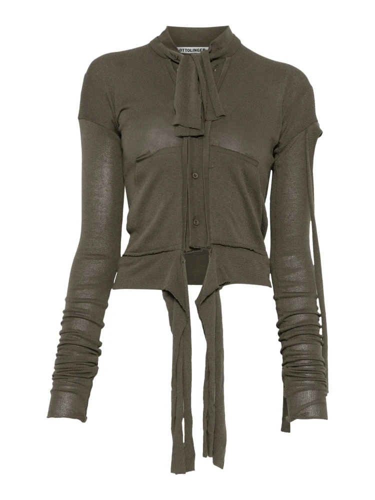 deconstructed cardigan