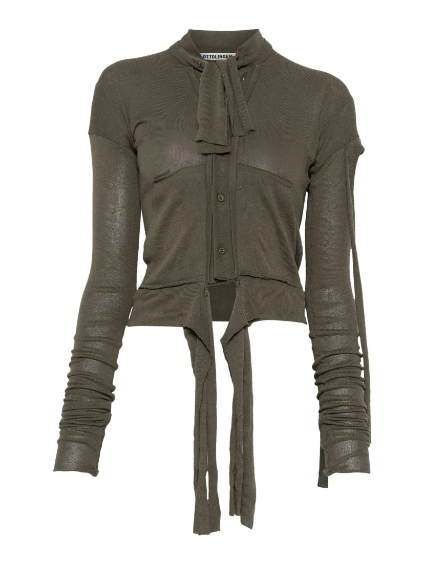 deconstructed cardigan