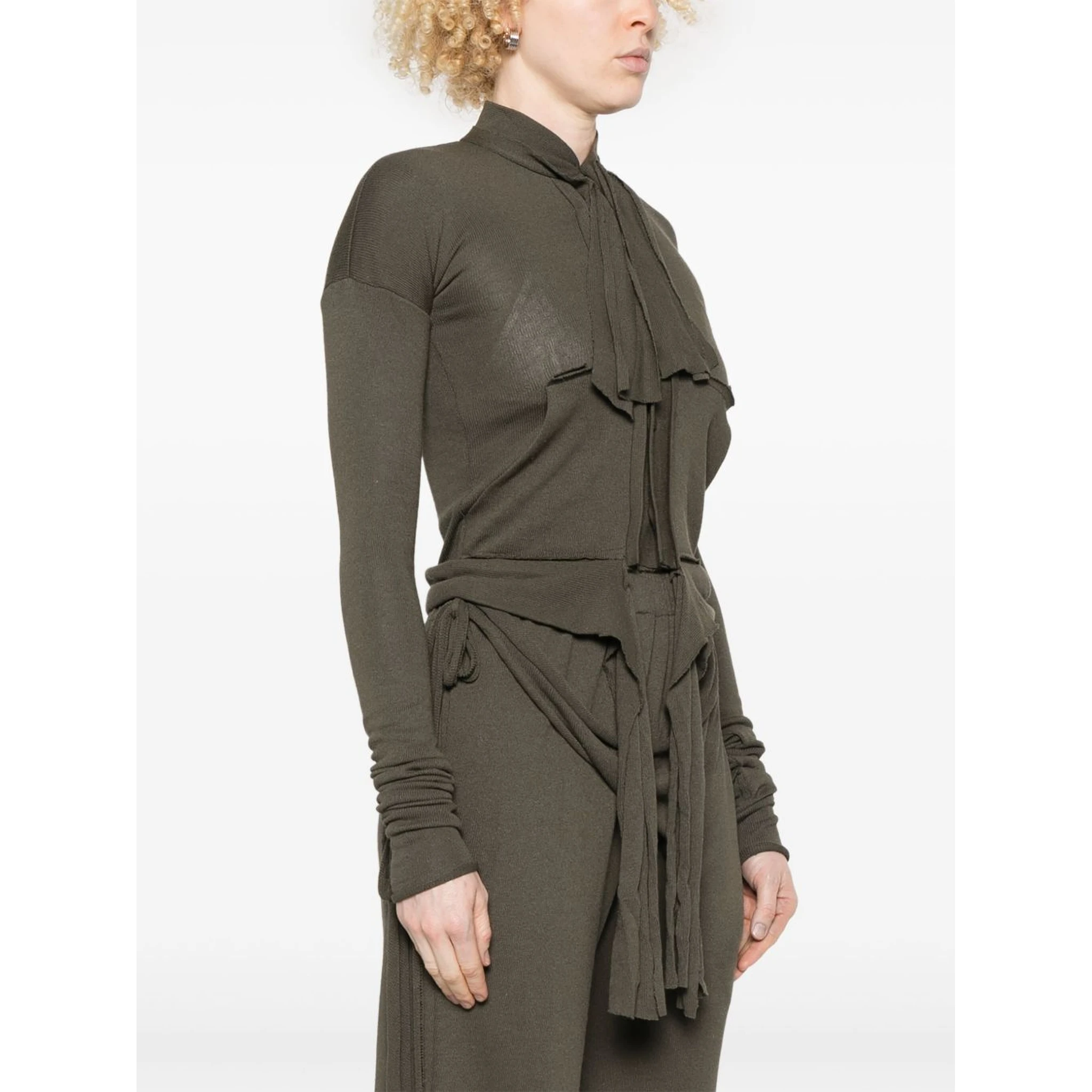 deconstructed cardigan