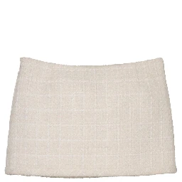 Tweed Mini Skirt In Neutral