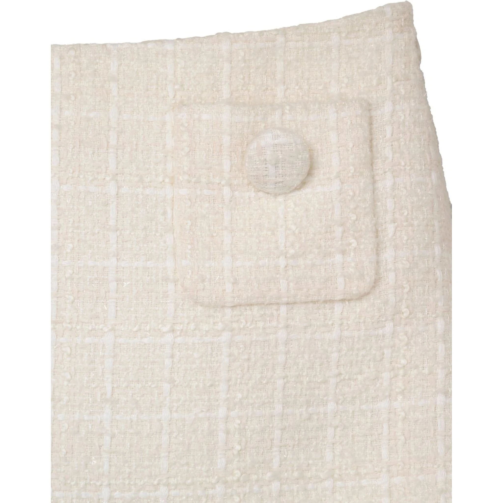 Tweed Mini Skirt In Neutral