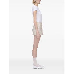 Tweed Mini Skirt In Neutral