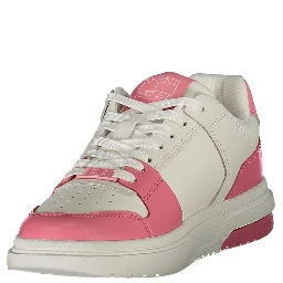 Pink Leather Women Sneaker